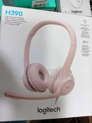 Logitech H390 Wired Headset -- ROSE