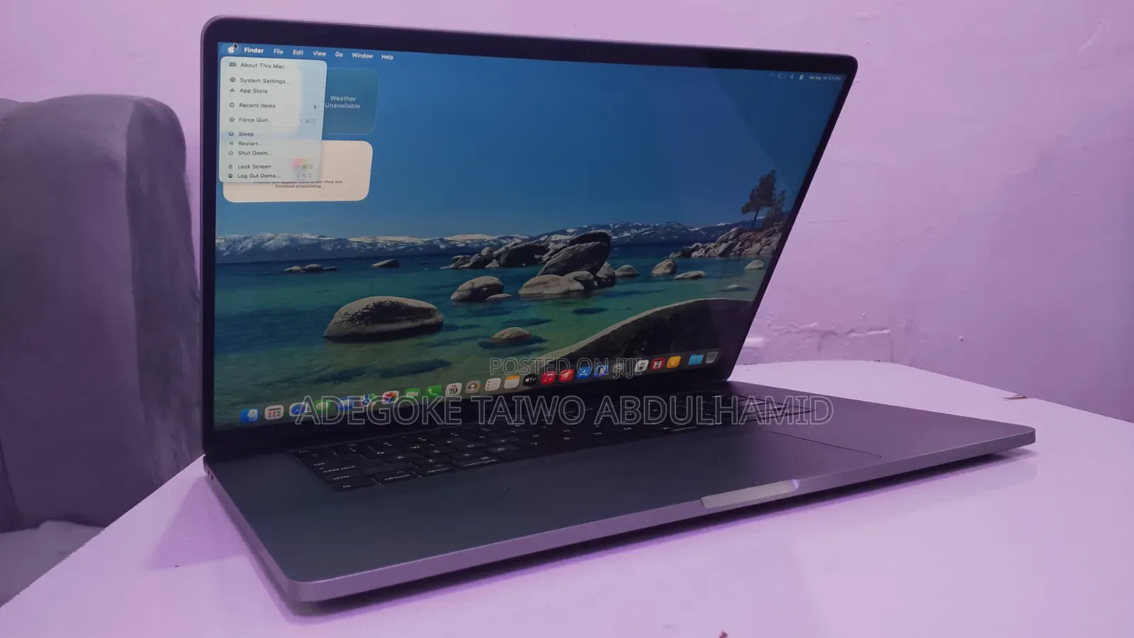 Laptop Apple MacBook Pro 2019 32GB Intel Core i9 SSD 1T