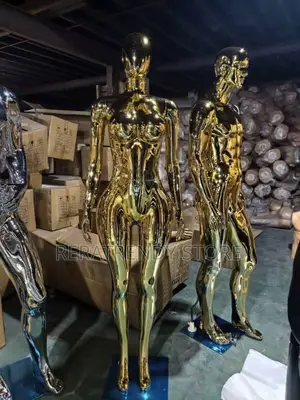 Foreign Female Chrome Mannequin
