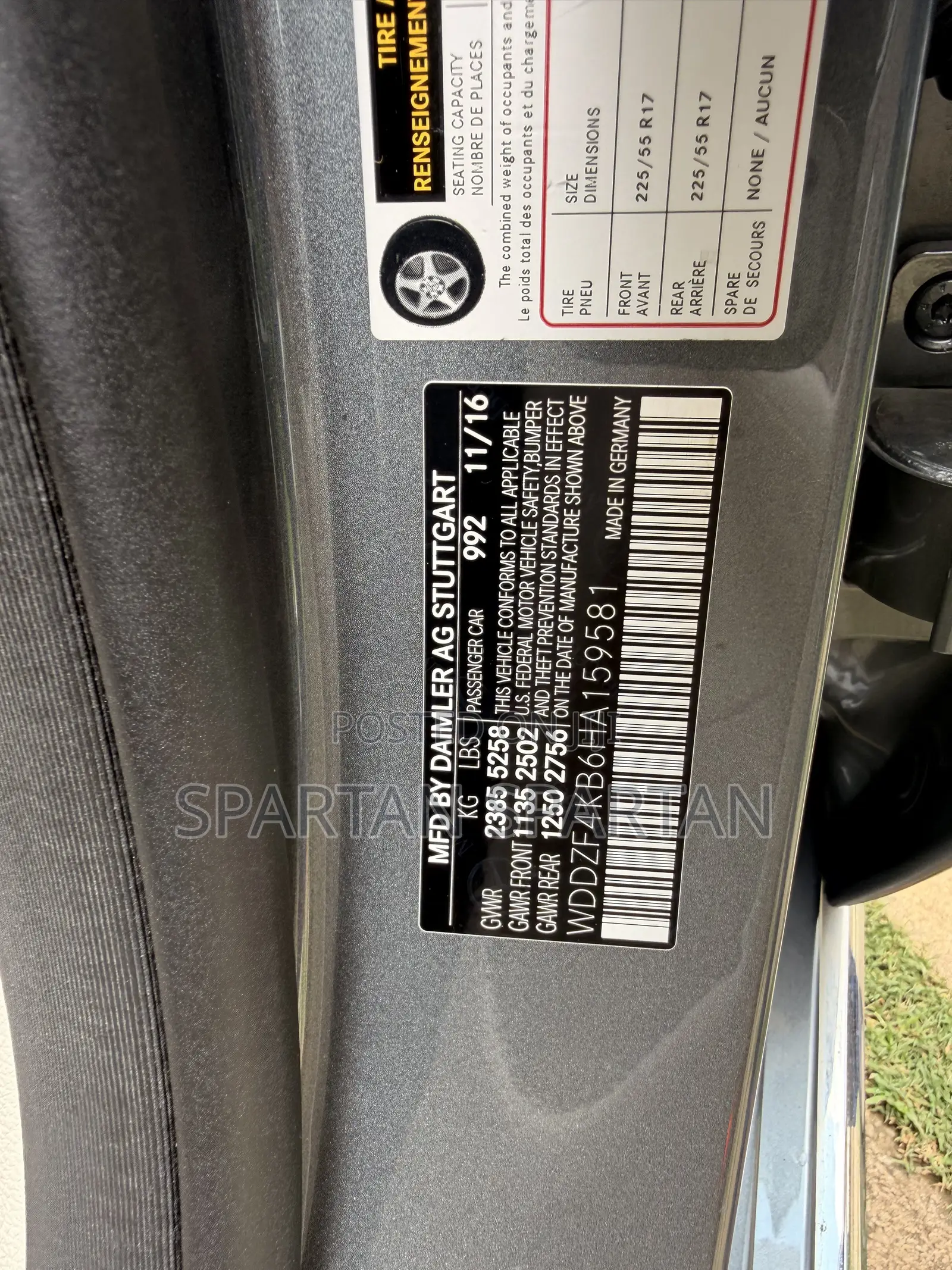 Mercedes-Benz E300 2017 Gray