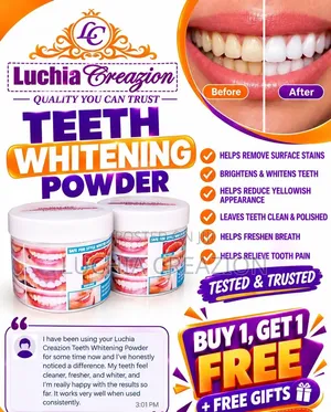 Luchia Creazion Teeth Whitening Powder