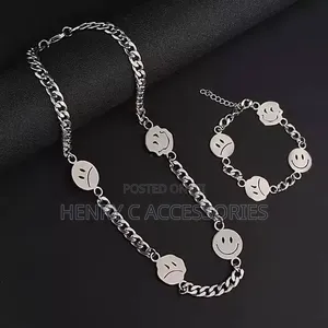 Stainless Steel Necklace and Bracelet