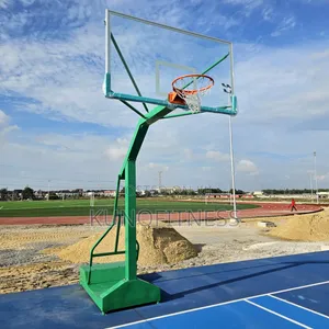 Heavy Duty Basketball Hoop Stand Glass Board 1500-3050mm