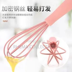 Silicone / Stainless Steel Balloon Hand Whisk for Baking Cooking