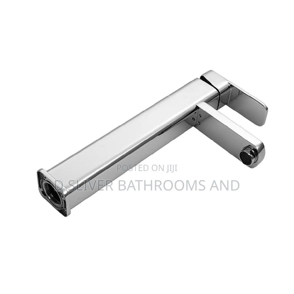 Flat Square Basin Mixer Tap - Single Lever