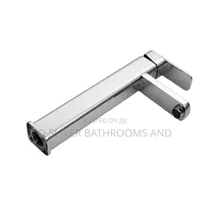 Flat Square Basin Mixer Tap - Single Lever