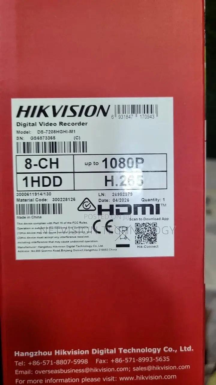 Hikvision 8 Channel DVR