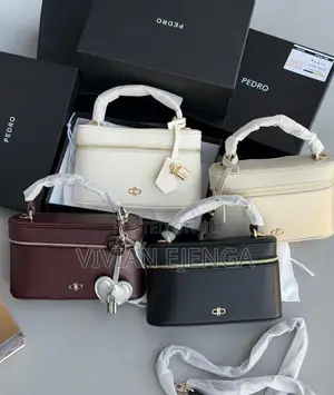 Pedro Ari Leather Vanity Case Top Handle Ba