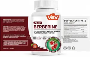 All in 1 Berberine Cinnamon, Cayenne Pepper, Turmeric, Milk Thistle