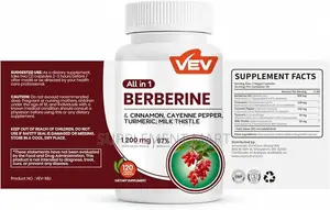 All in 1 Berberine Cinnamon, Cayenne Pepper, Turmeric, Milk Thistle