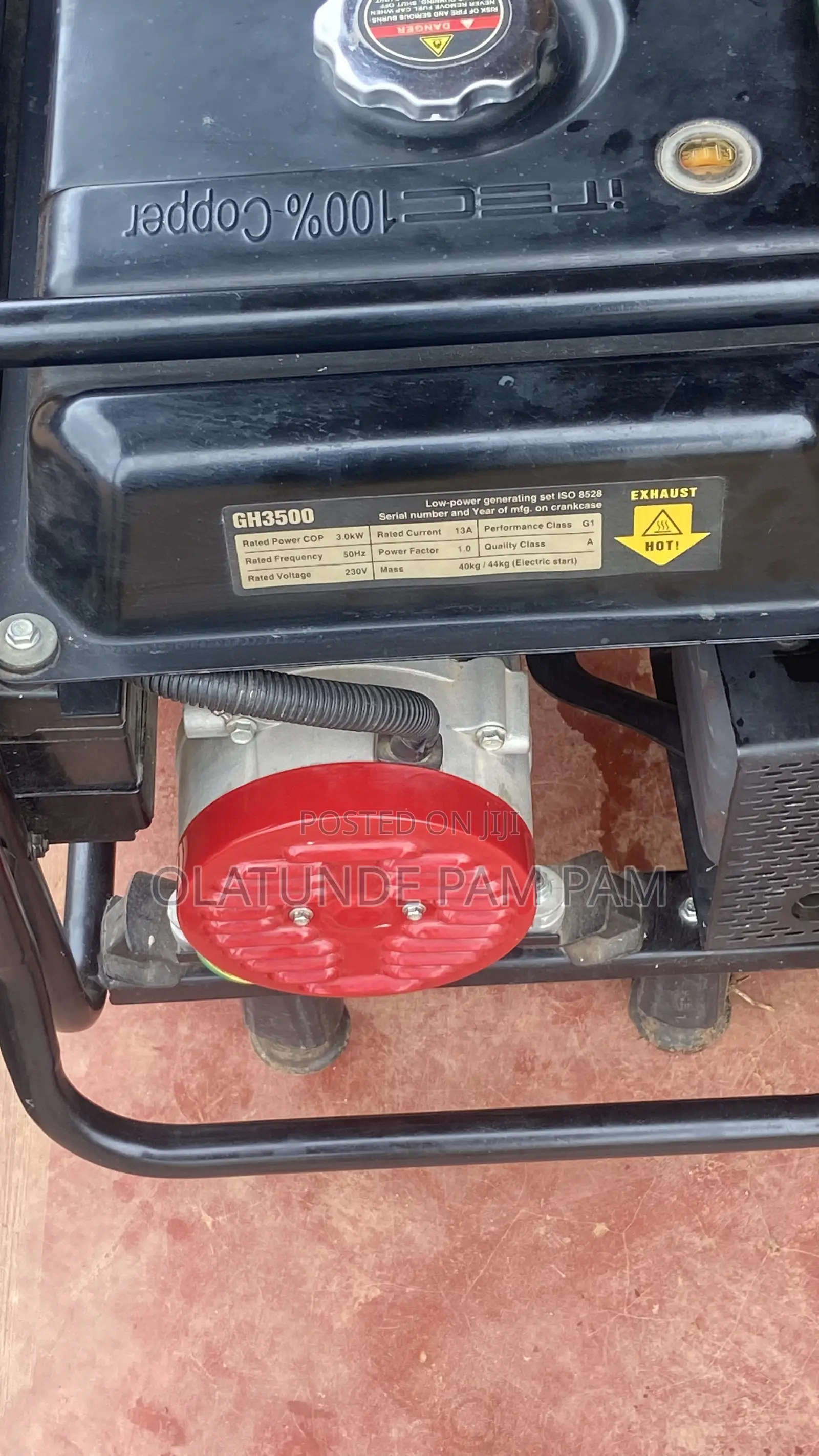 Itec Gh 3500 Electric Start Generator