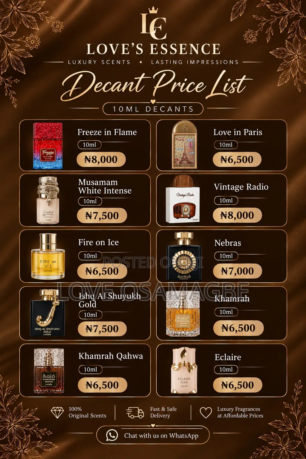 Decant Perfume