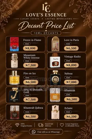 Decant Perfume