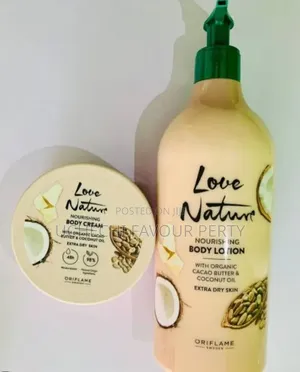 Love Nature Nourishing Body Lotion With Organic Cacao Butter and Oil