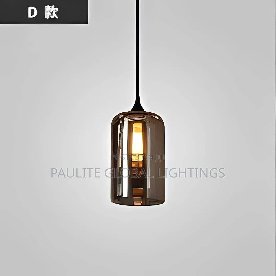 Single Smoky Glass Pendant Lights