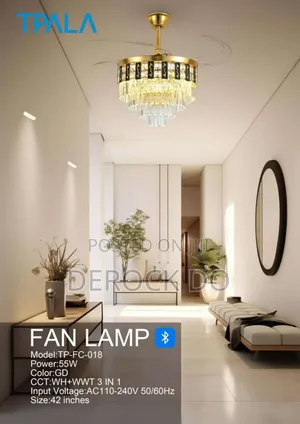 Crystal Fan Chandelier