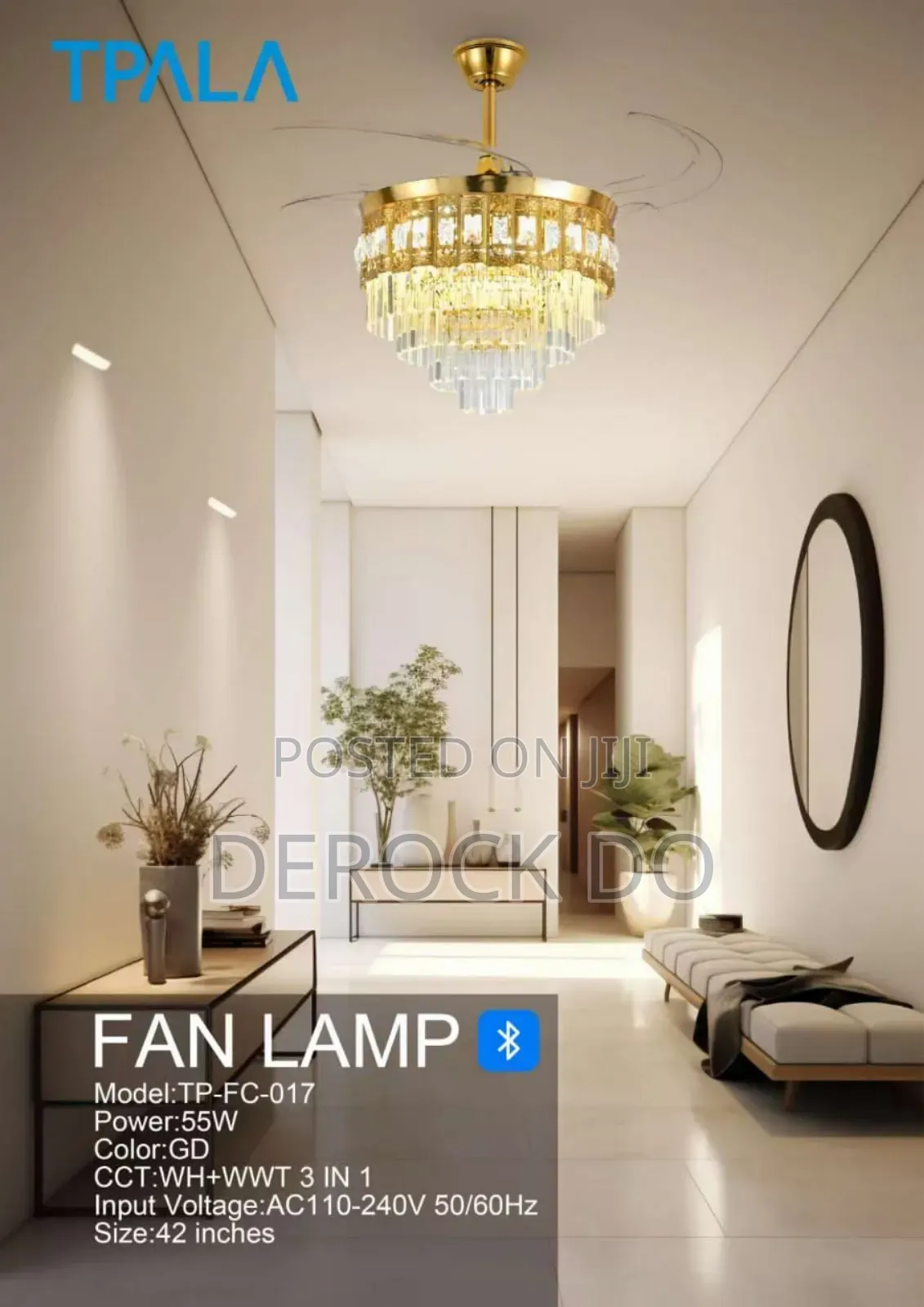 Crystal Fan Chandelier