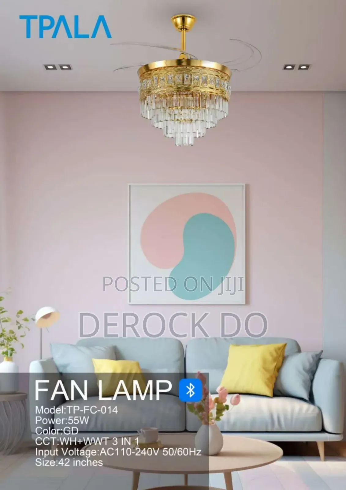 Crystal Fan Chandelier