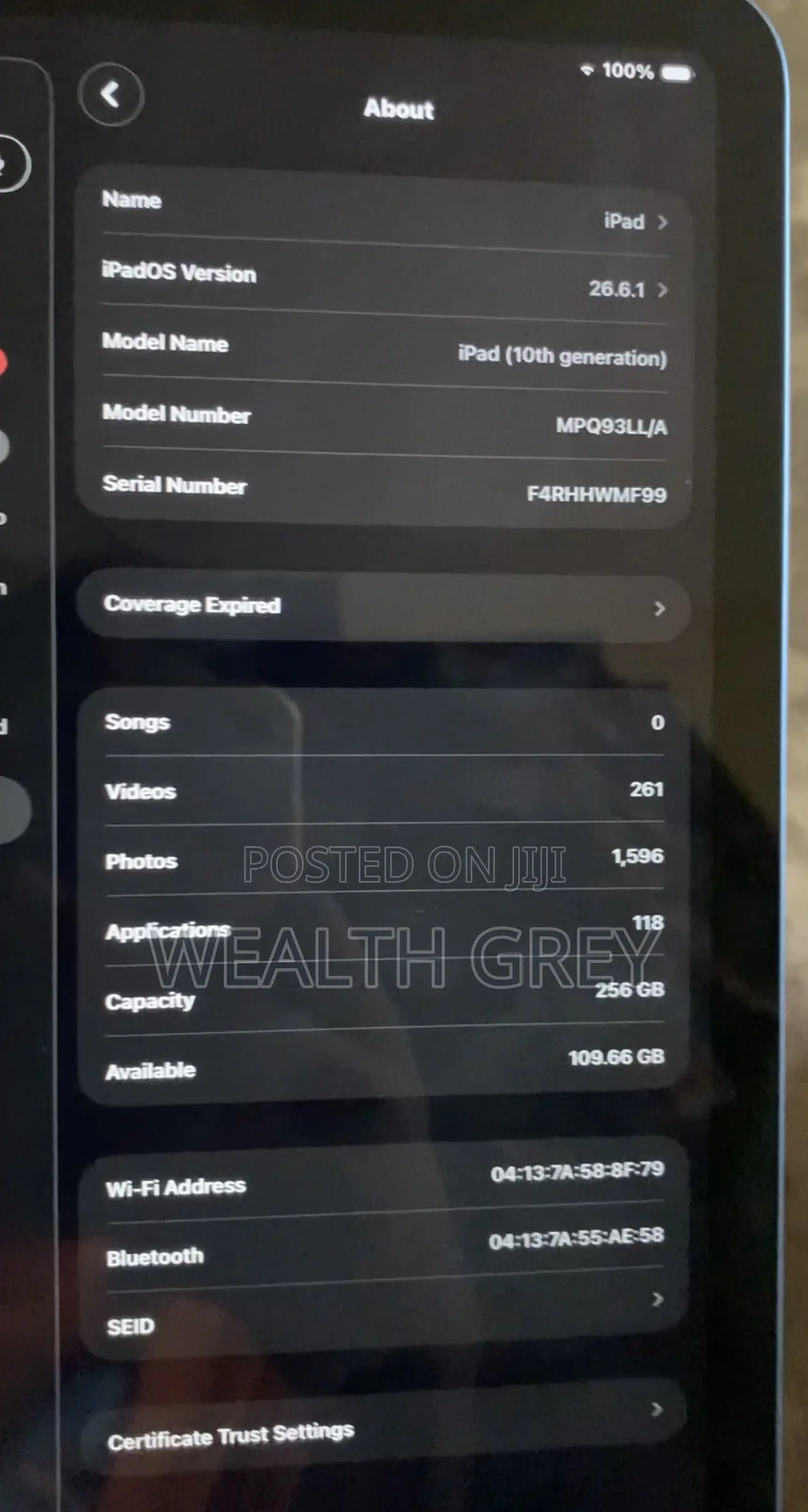 Apple iPad (2022) 256 GB Blue
