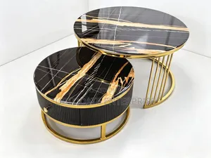 Golden Black 2in1 Center Table