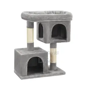 LASA CAT Tree Playhouse With Platforms Caves