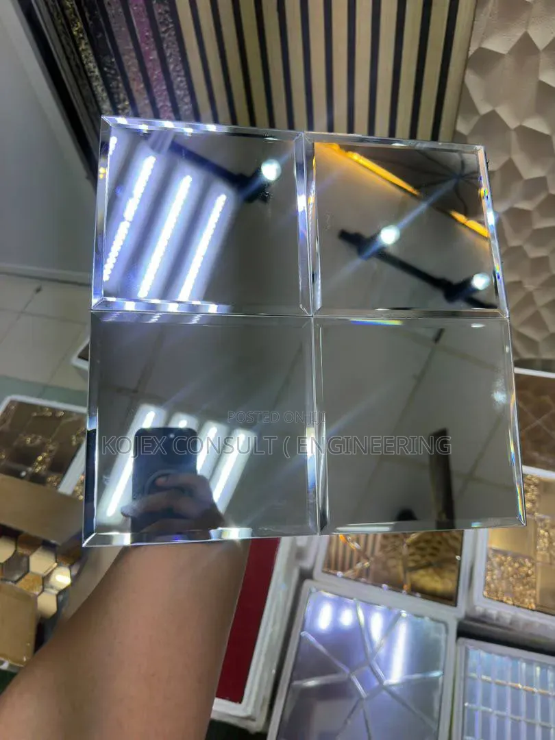 Mosaic Adhesive Wall Mirror Available Now.