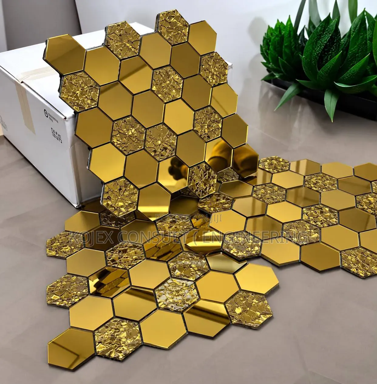 Mosaic Adhesive Wall Mirror Available Now.