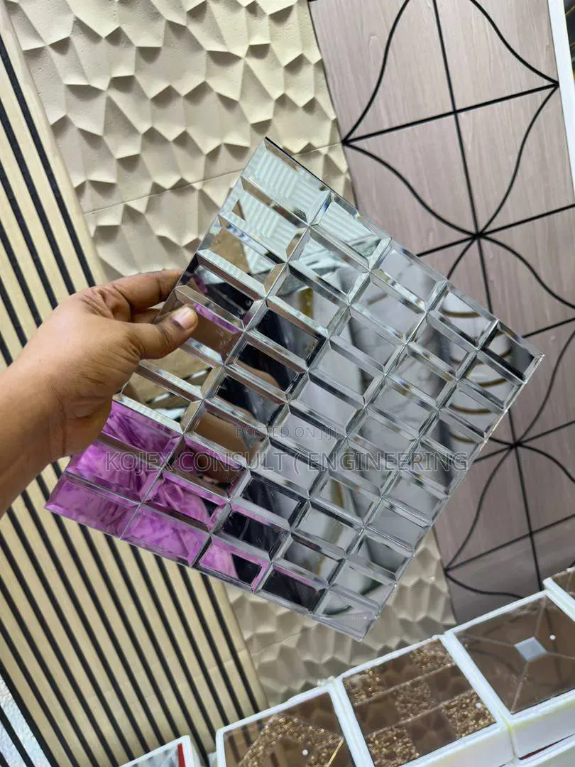 Mosaic Adhesive Wall Mirror Available Now.