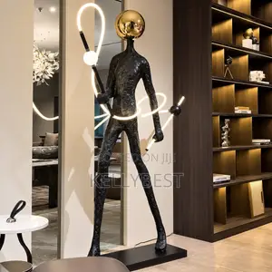Luxury Sculpture Human Floor Lamp