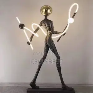 Luxury Sculpture Human Floor Lamp