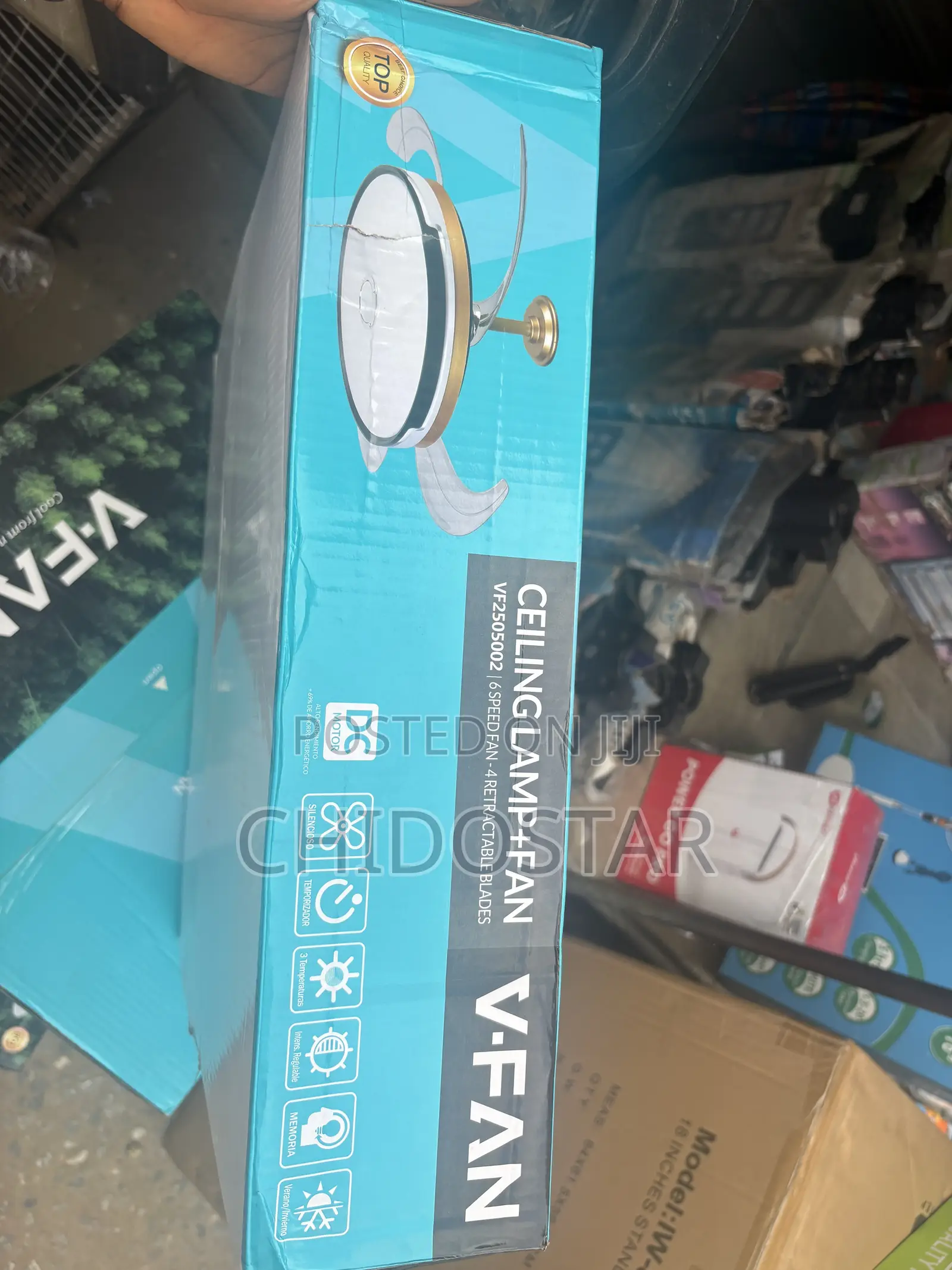 V-Fan Ceiling Fan With LED Light Remote Control