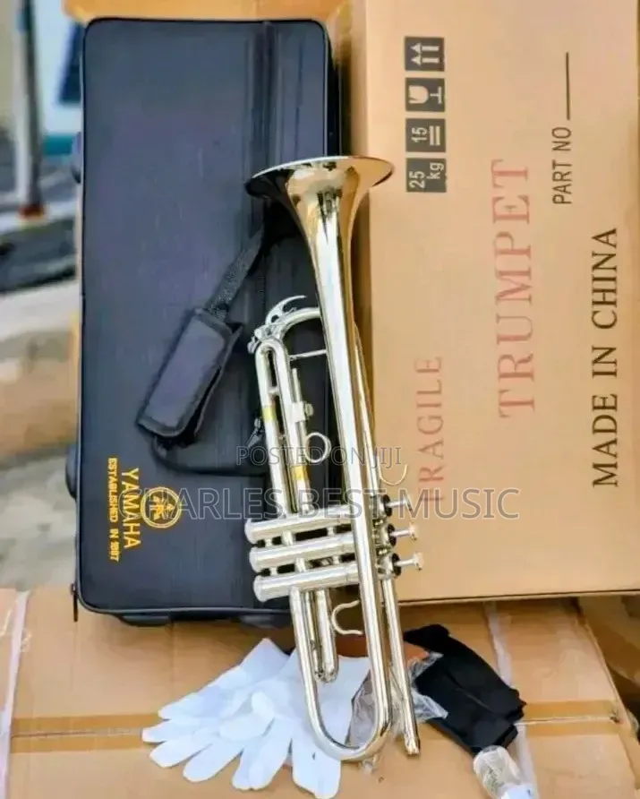 Professional Silver Yamaha Trumpet