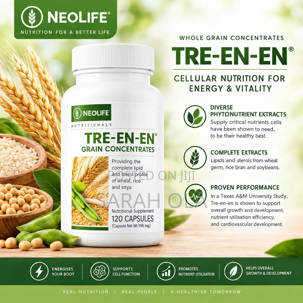 Tre-en-en Grain Concentrates | 120 Capsules