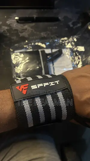 SFFIT Heavy Duty Black/Grey Weightlifting Wrist Wraps
