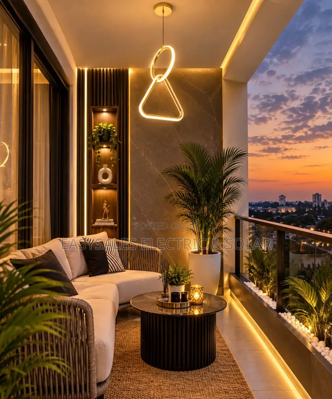 Modern LED Pendant Light With Irregular