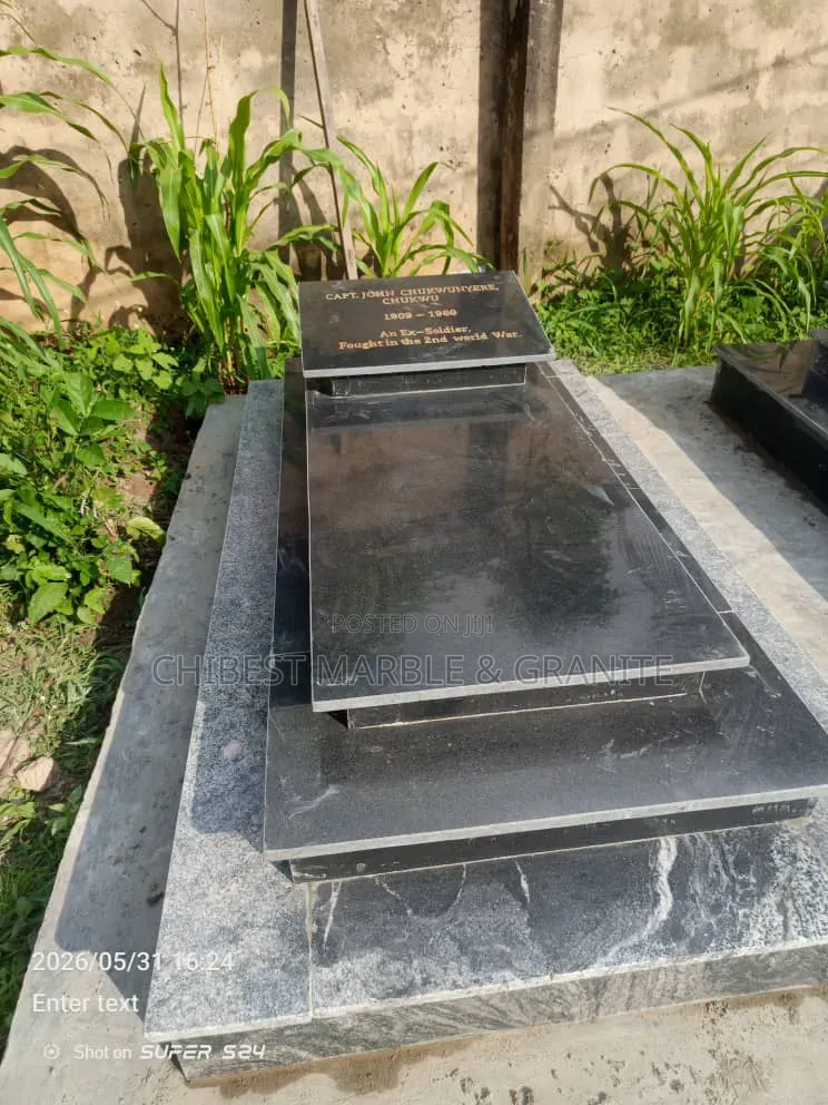 Grave With Marble Engraved