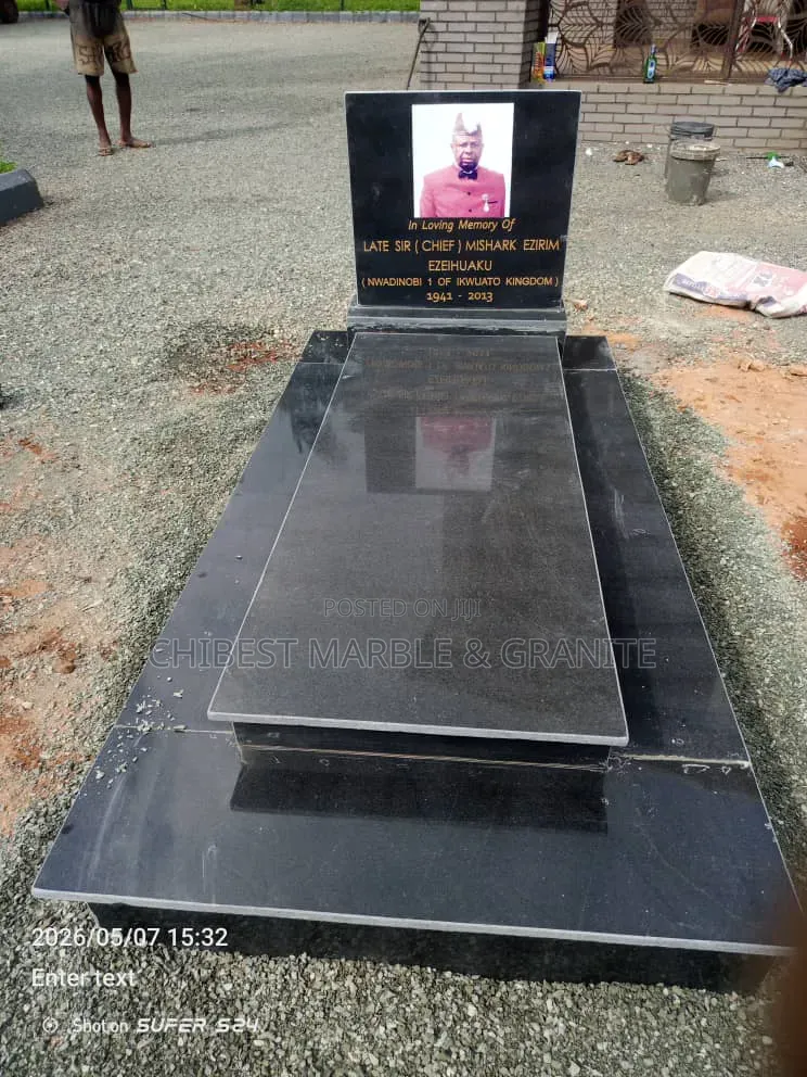Grave With Marble Engraved
