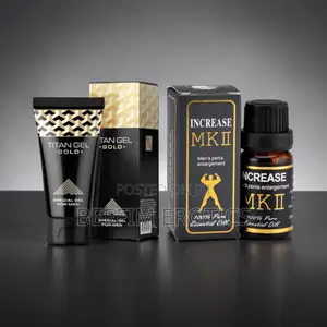 Titan Gel Gold and MK 11 Essential Oil Penis Enlargement Set.