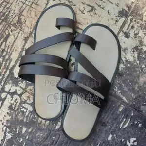 Unisex Leather Slippers