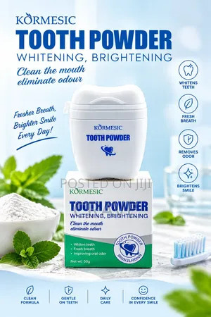 KORMESIC Tooth Powder – Whitening Brightening