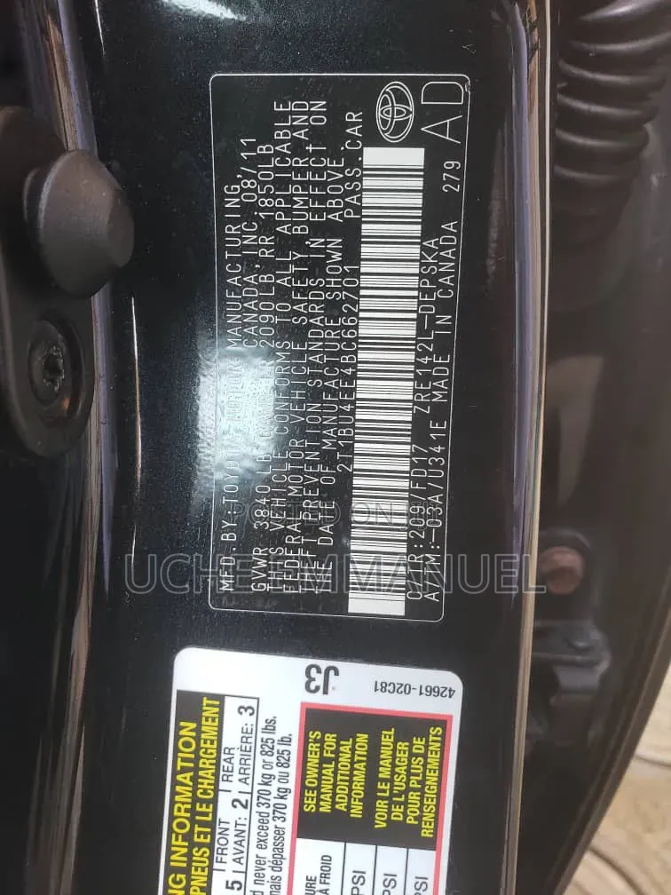 Toyota Corolla 2012
