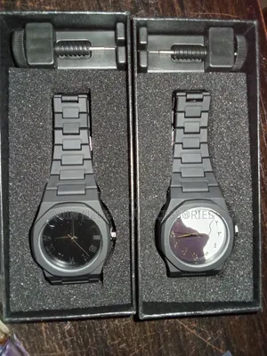 Luxury Black Men’s Watch | Classic Metal Chain Wristwatch