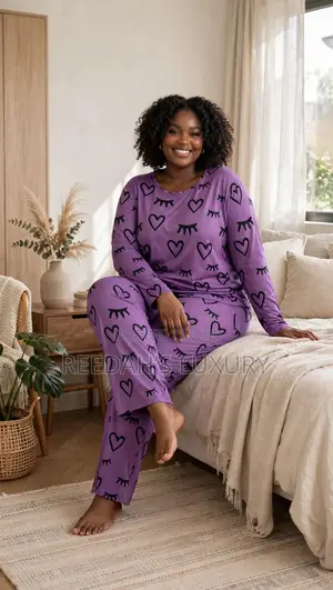 Plus Size Cozy Heart Lounge Set