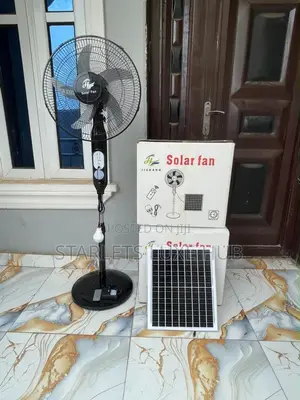 Solar and Rechargeable Fan