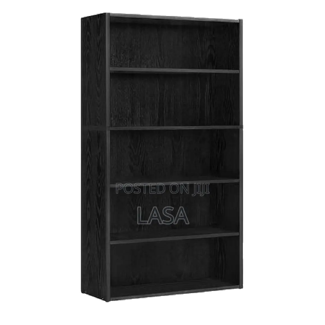 5-Tier Adjustable Wood Bookcase