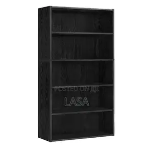 5-Tier Adjustable Wood Bookcase