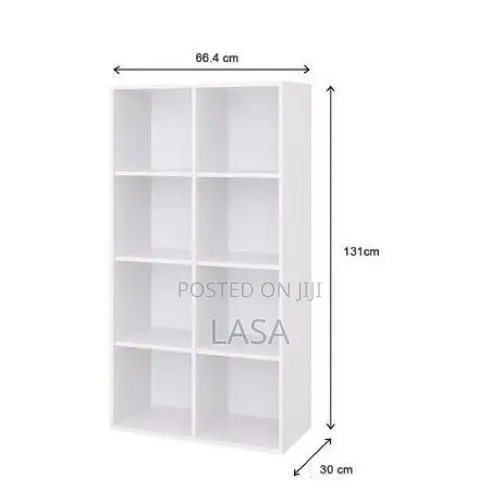 LASA 8-Shelf Cube Bookcase