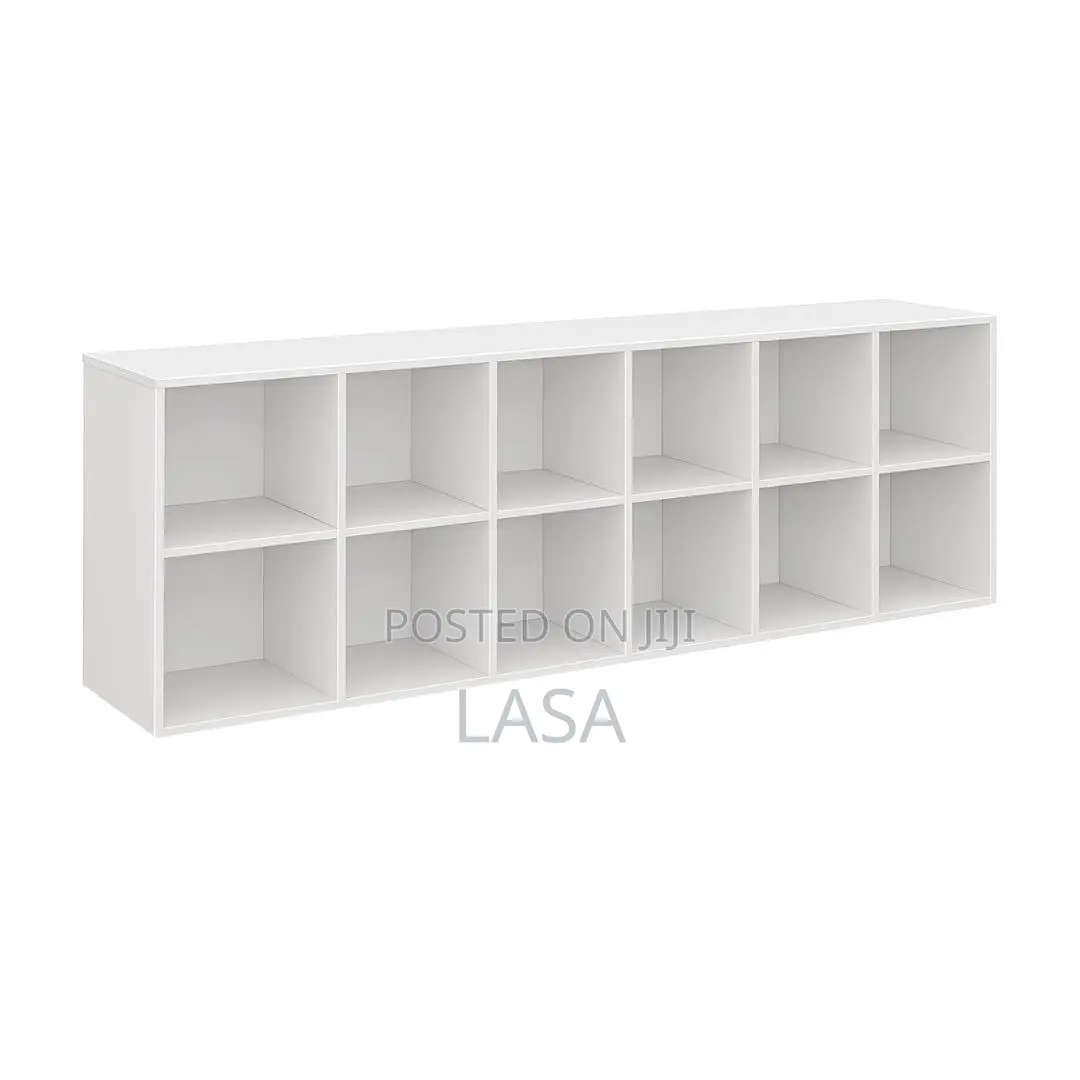 12-Cube Vertical Bookshelf
