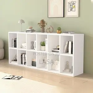 12-Cube Vertical Bookshelf