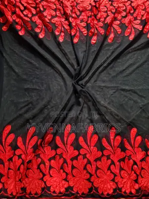 Mesh Embroidered Sample Lace